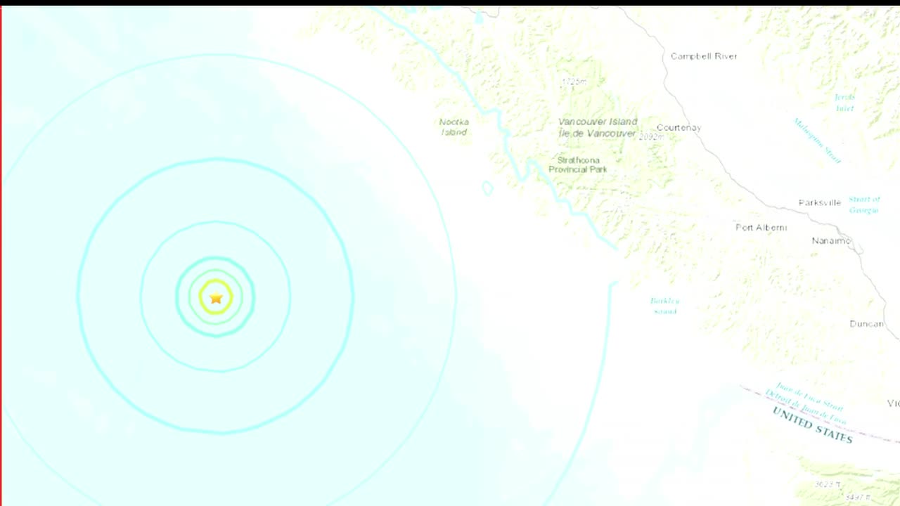 Massive Earthquake Strikes near Canada!!