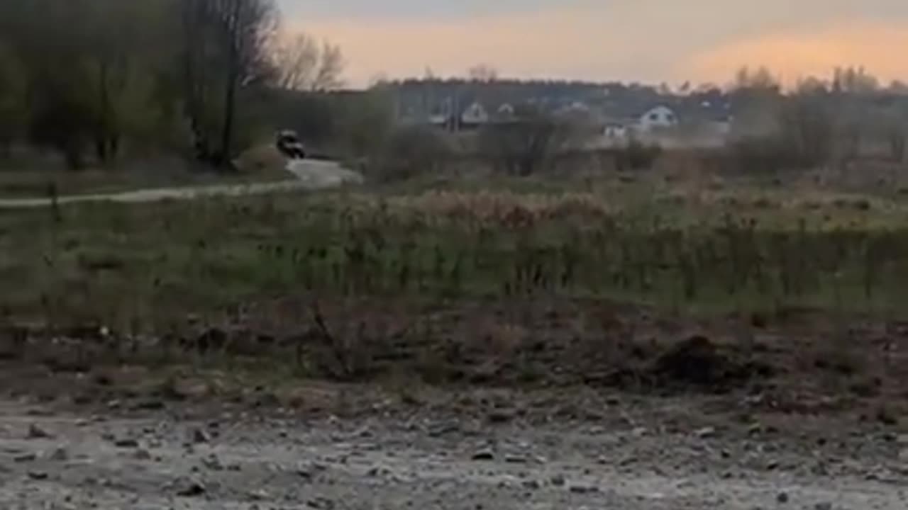 Ukrainian Soldier Driving Around in a Stolen Russian Golf Cart