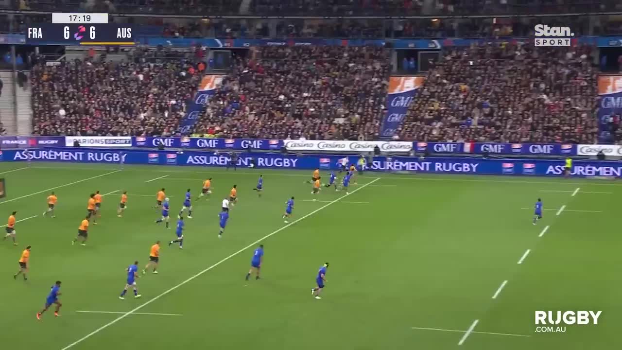 Wallabies score Try of the Year Contender vs France