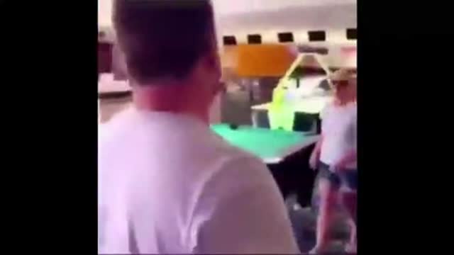 WTF - Stupid guy punched woman