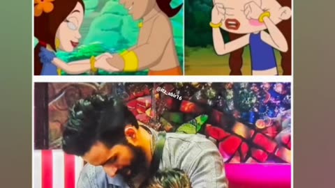 Bigg Boss house and Chhota Bheem cartoon mix videos