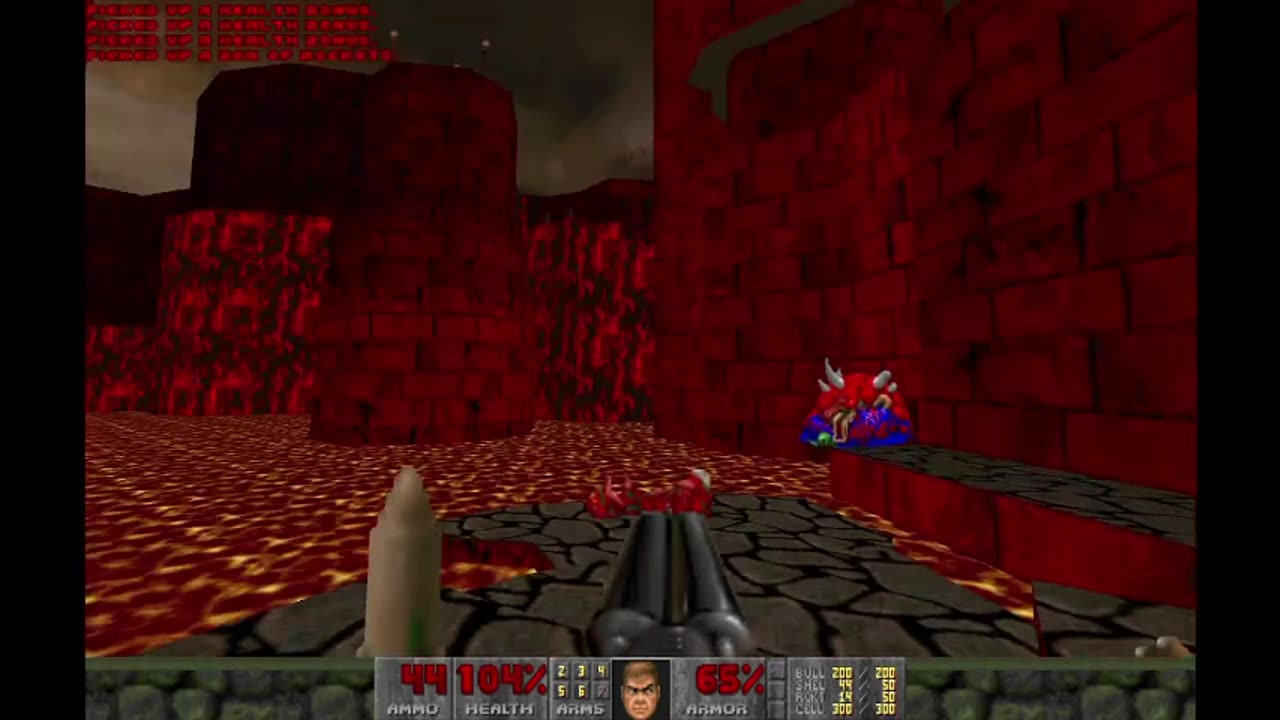 No Rest for the Living (Doom II mod) - Baron's Banquet (level 7)