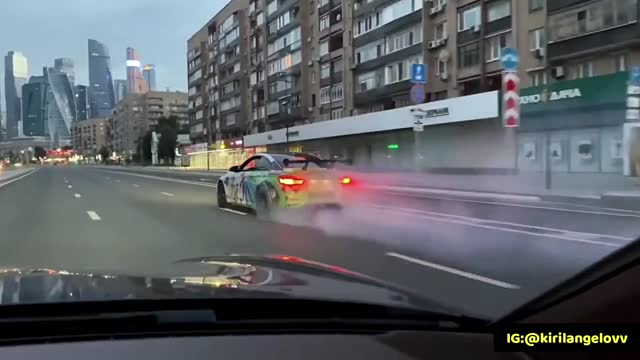 Epic drifting and racing with the BMW M4 and M5