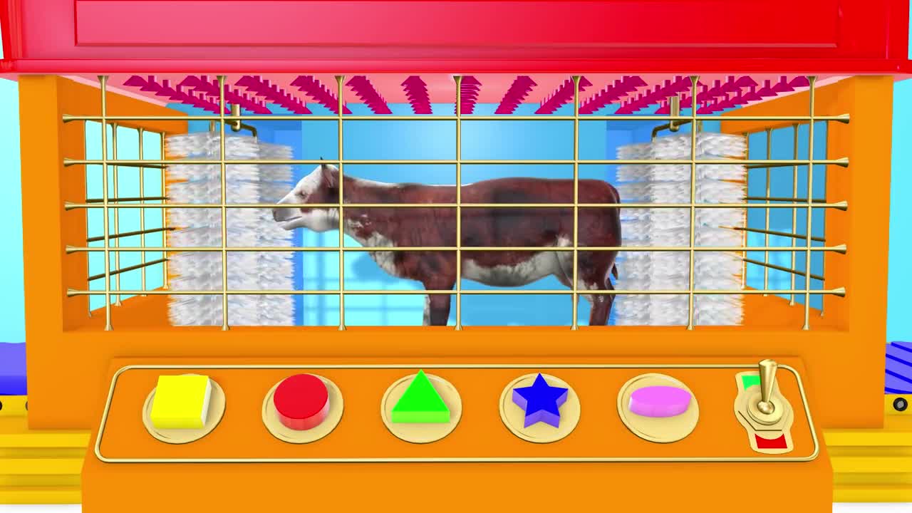 Fun Cow for Kids | Shapes | Animals Cow for Children-1