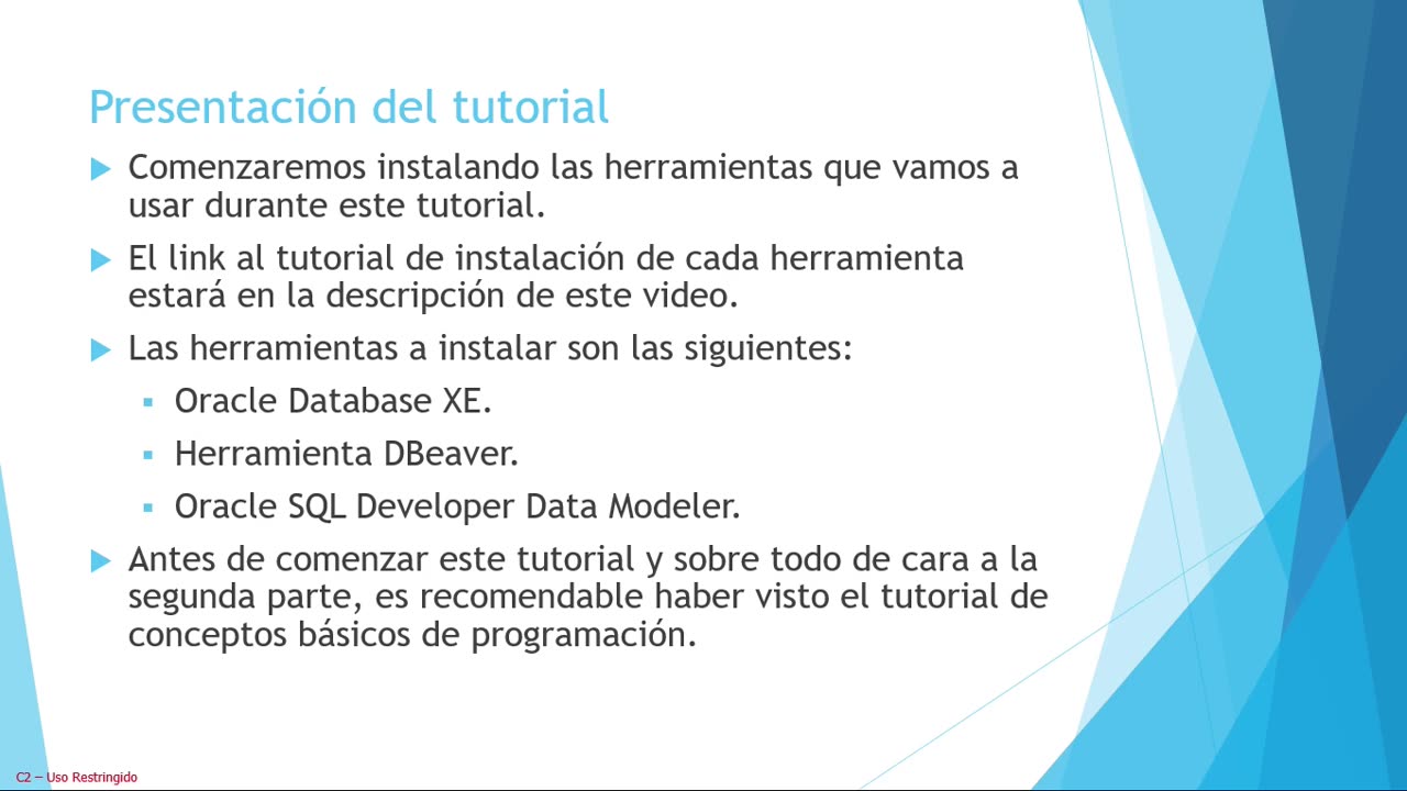 Oracle y el lenguaje PL/SQL parte 1. Presentación del curso e instalación de herramientas