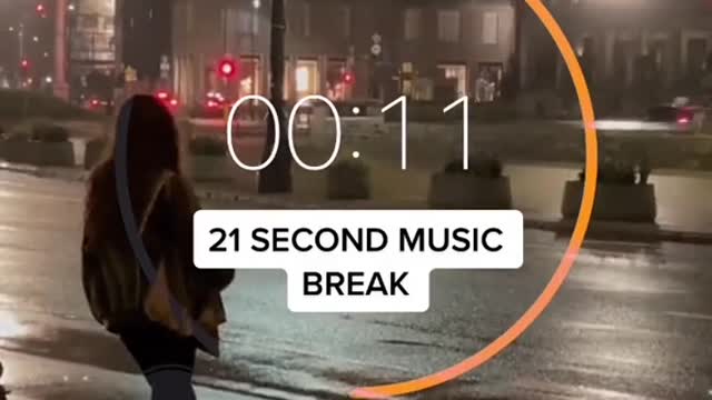 21 second music break