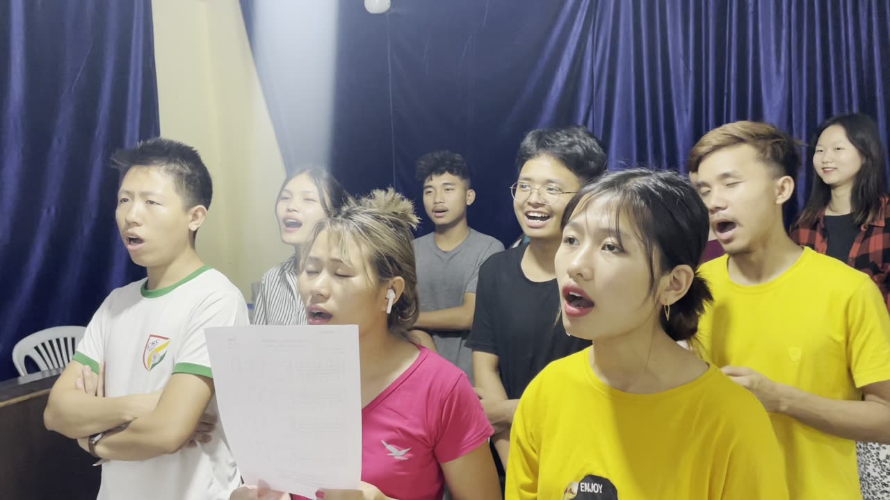 Solfa Practice Behind Video 2023 - Zotung Youth's