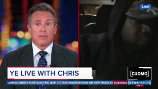 Kanye with Chris Cuomo.