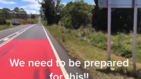 Ravenshoe, Australia Setting Up Control Blockades For The Next Phase Of The Agenda