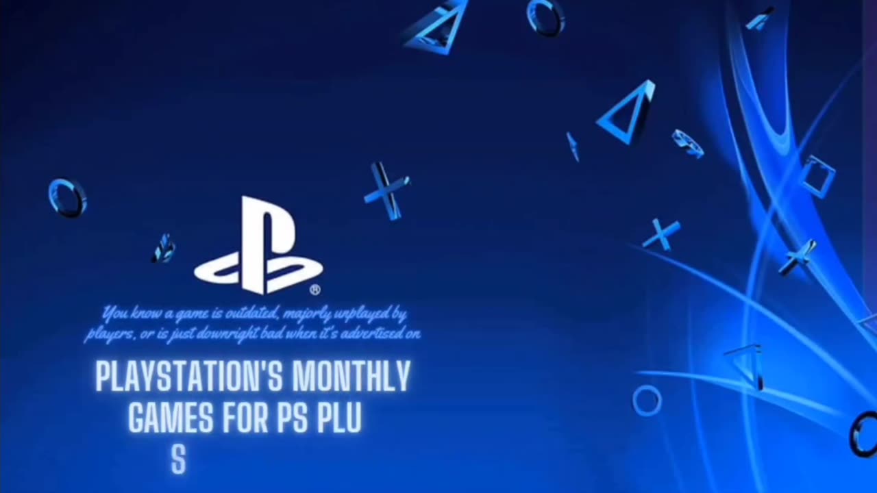 You know a game is bad when it gets put on Playstation Plus monthly games