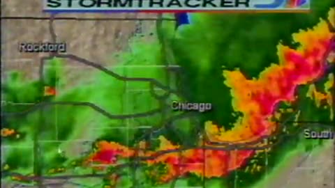 May 18, 1997 - Tornado Warning in Chicago Area