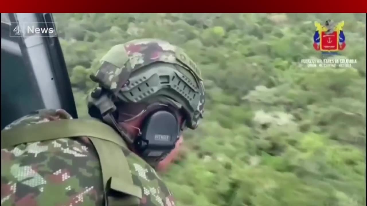 Moment four children found alive after 40 days in jungle