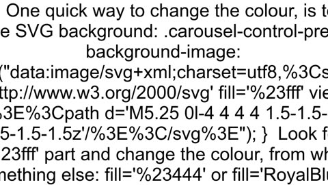 How to customize Bootstrap Carousel Controls