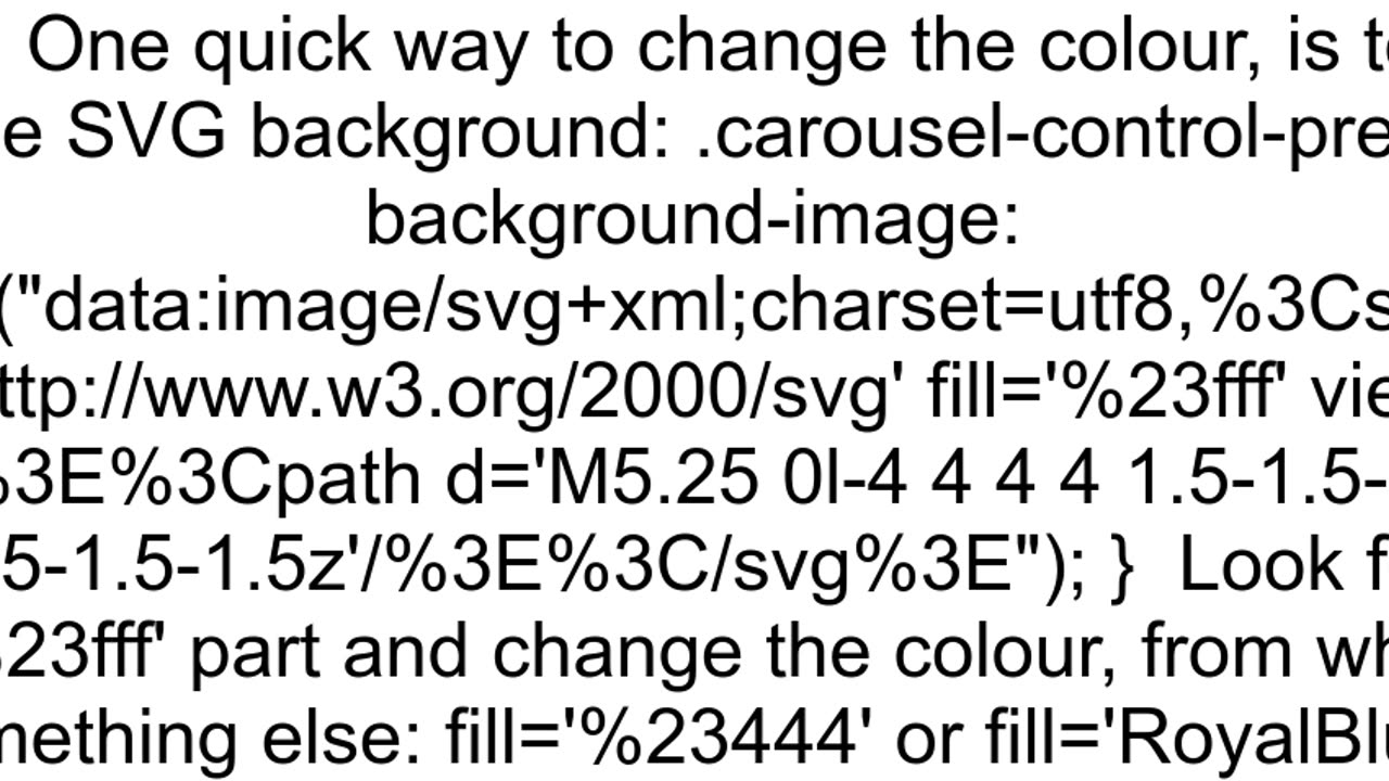 How to customize Bootstrap Carousel Controls