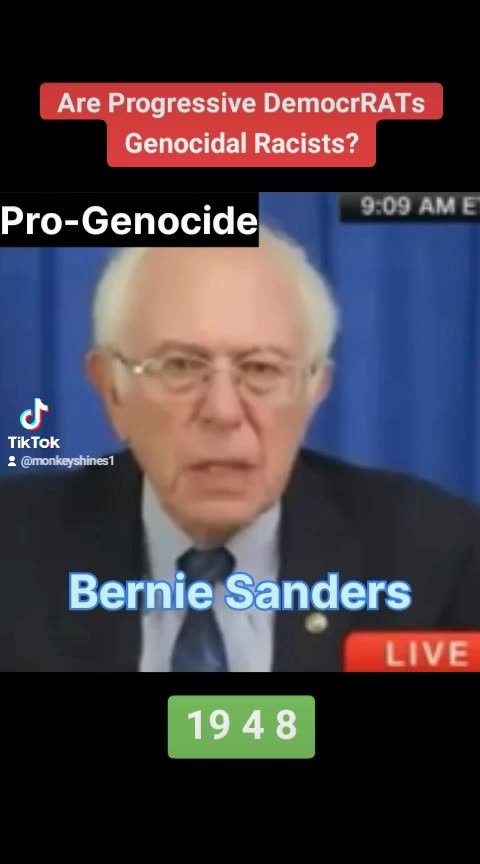 Bernie Sanders And John Fetterman Come Out For Genocide And Racism?