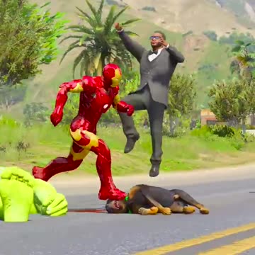 GTA V MICHAEL SAW POOR DOG IN RAINING