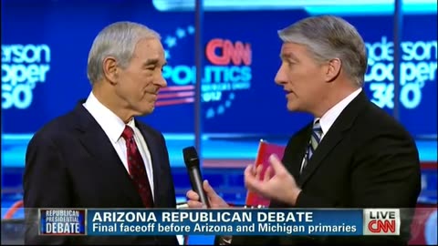 Ron Paul after the AZ Republican Debate February 22 2012