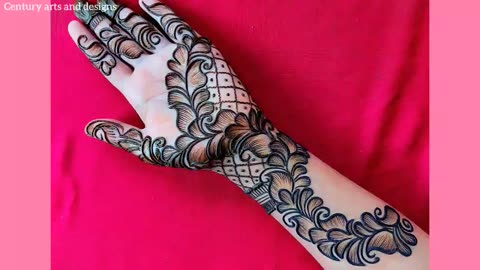 Very beautiful front hand mehndi design - Easy mehndi design - mehndi ki design - mehndi designs.