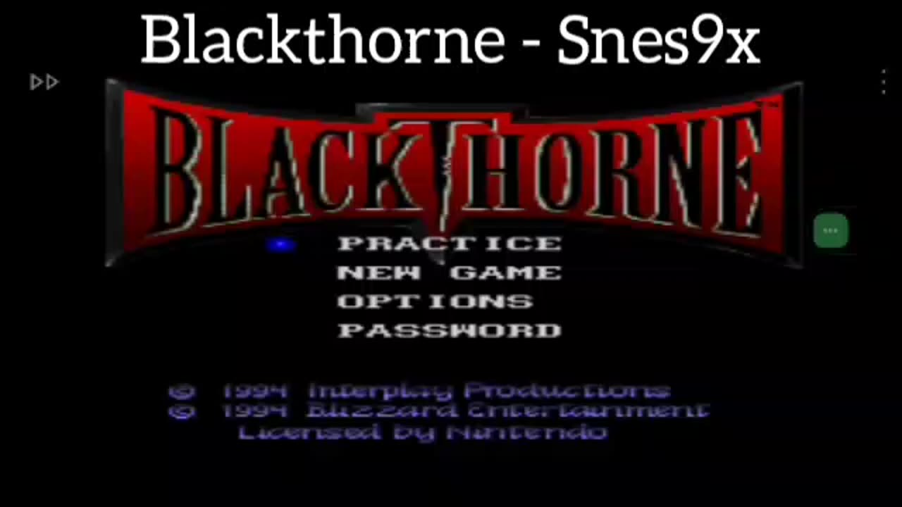 Blackthorne - Snes9x Emulador Android (Moto e13)