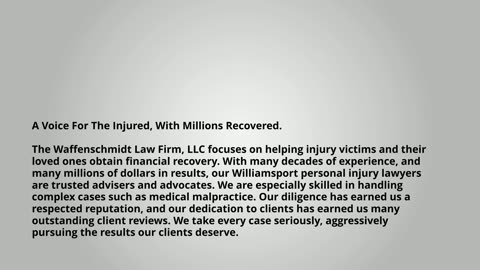 Williamsport Personal Injury Lawyer