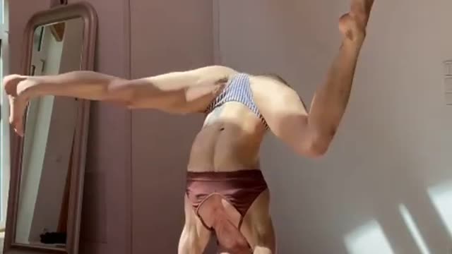 Amazing Yoga Handstand Stretching Spilits Flexibility