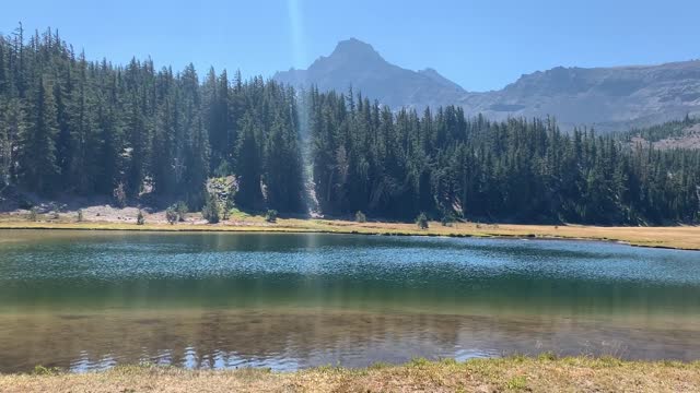 Central Oregon - Three Sisters Wilderness - Arriving at the Alpine Jewel of Golden Lake