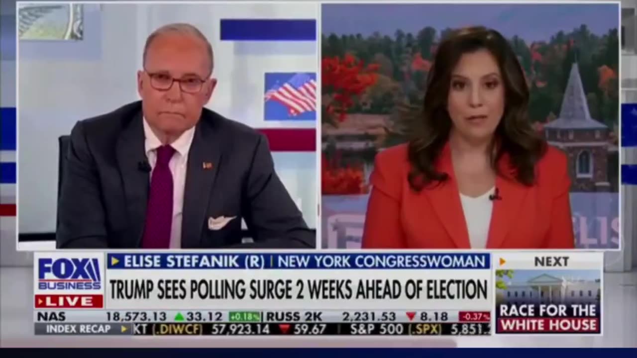 Chairwoman Elise Stefanik Joins Larry Kudlow on Fox Business 10.22.2024