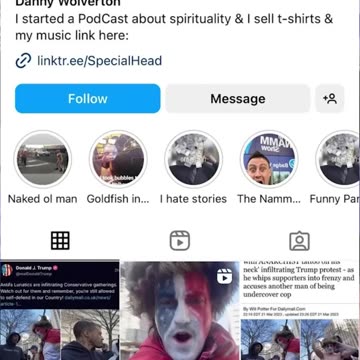 Psycho Exposed at Trump Rally