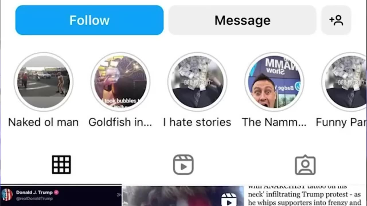 Psycho Exposed at Trump Rally