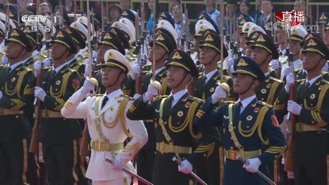 Chinese National Anthem - Parade for 70th Anniversary of the People's Republic