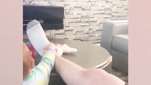 baby massage for dad