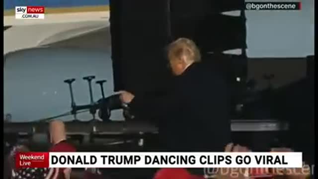 President Trump’s dance moves go viral trump's famous dance