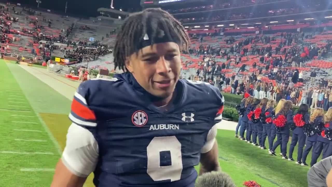 Robby Ashford after Auburn's win over Texas A&M