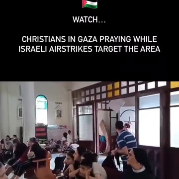 ►🚨▶◾️🇮🇱⚔️🇵🇸 Gaza Christians take refuge from Israeli bombings in a still intact church