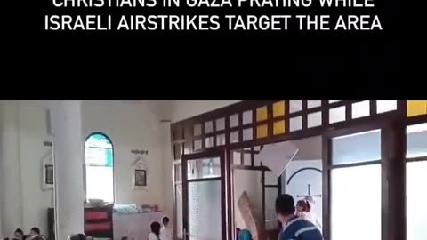►🚨▶◾️🇮🇱⚔️🇵🇸 Gaza Christians take refuge from Israeli bombings in a still intact church