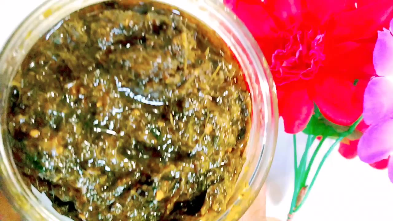 Yummy coriander leaves pickle recipe.