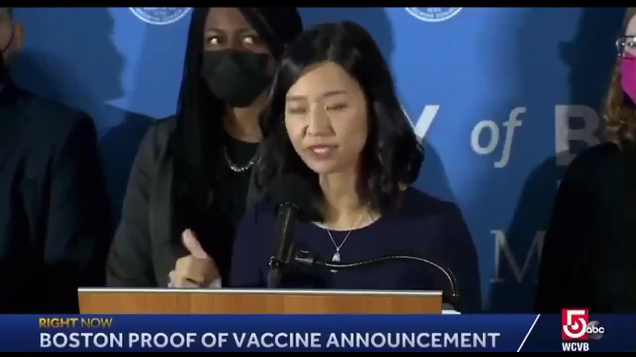 Boston's mayor announced that unvaccinated people will be banned from restaurants, gyms, & theaters