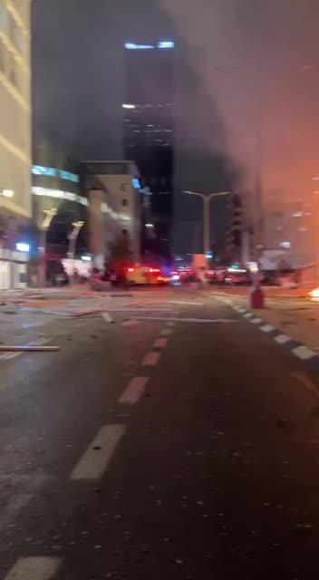 NOW! Shrapnel from the interception landed