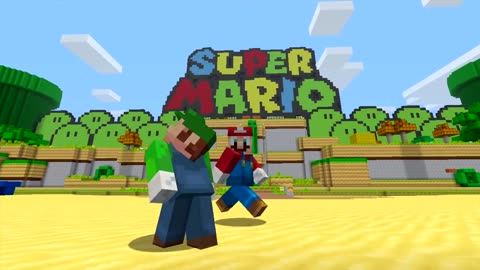 Minecraft Wii U - Super Mario Series - Bowser Attacks
