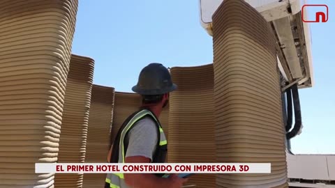 Crean hoteles con impresoras gigantes de 3D
