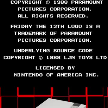 Friday the 13th Nintendo 8-bit game #gaming #shortgaming #retrogaming #Dudivulga