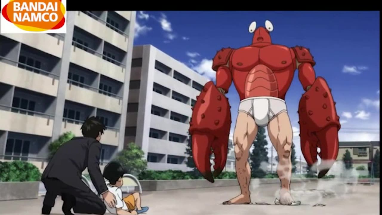 One Punch Man - Facing the Crab Monster