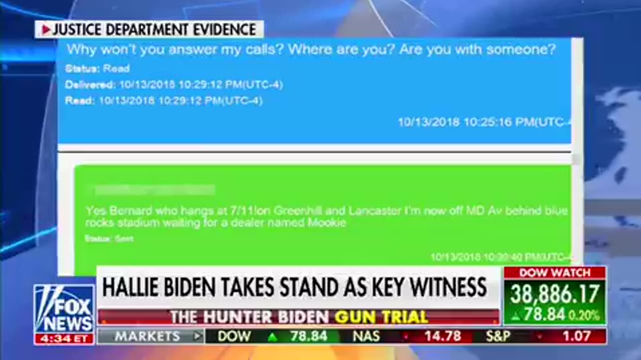 surveillance footage of Hallie Biden throwing Hunter's gun away in a grocery