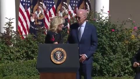 "You Go This Way" - Jill Forced to Guide Biden Off Stage AGAIN