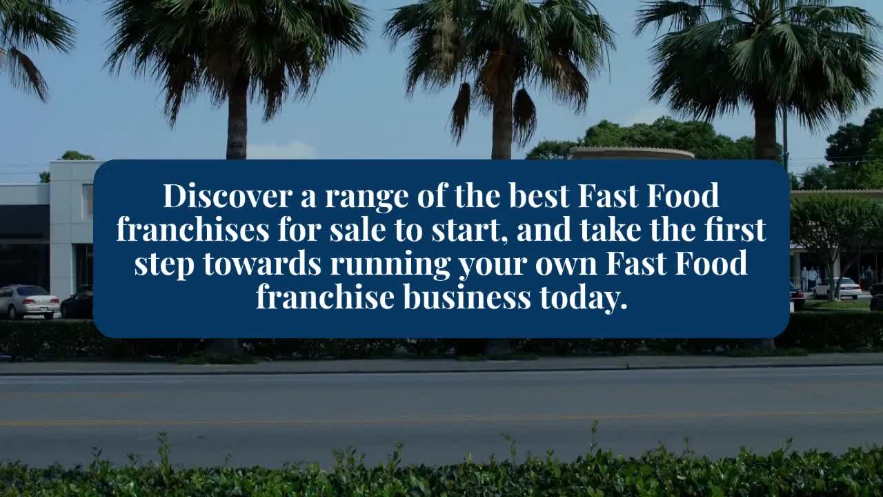 Best Fast Food Franchise Opportunities With Franchise Local