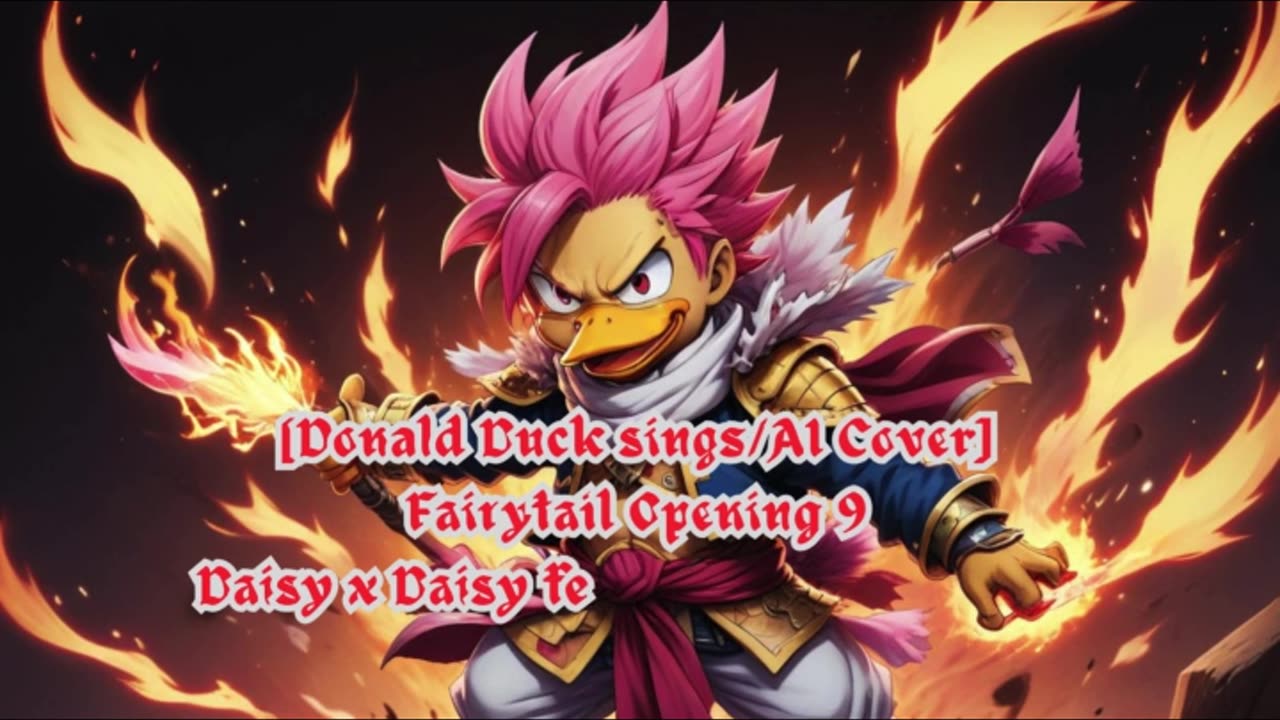 [Donald Duck sings/AI Cover] Fairy tail Opening 9 Towa no Kizuna ft. Another Infinity