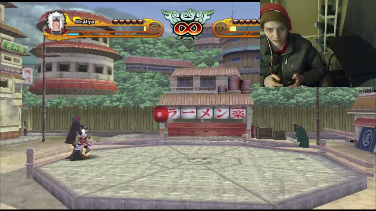 Jiraiya VS Granny Chiyo In A Naruto Shippuden Clash of Ninja Revolution 3 Battle