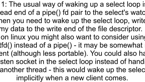 Make select crack without writing to a file desc