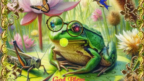 FROG ON LILY