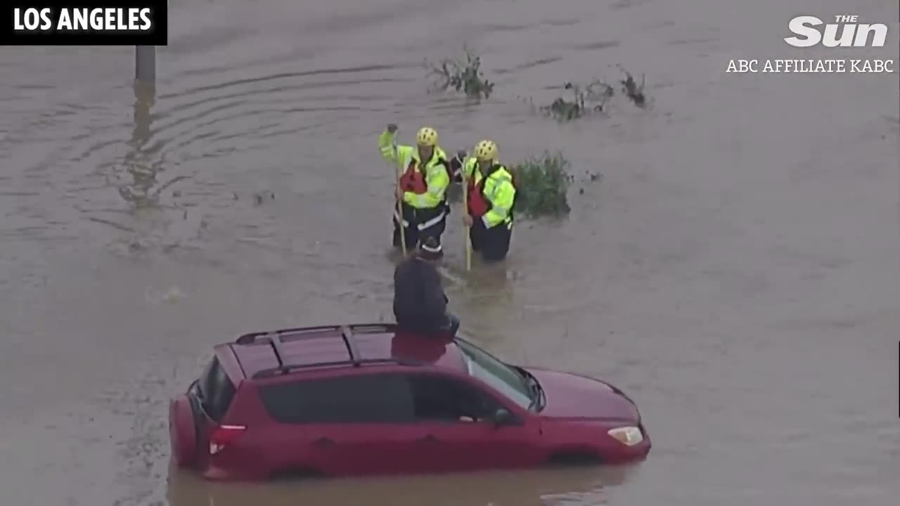 California floods: Homes destroyed and drivers stranded in 'apocalyptic' severe weather